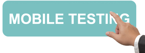 mobile testing call to action