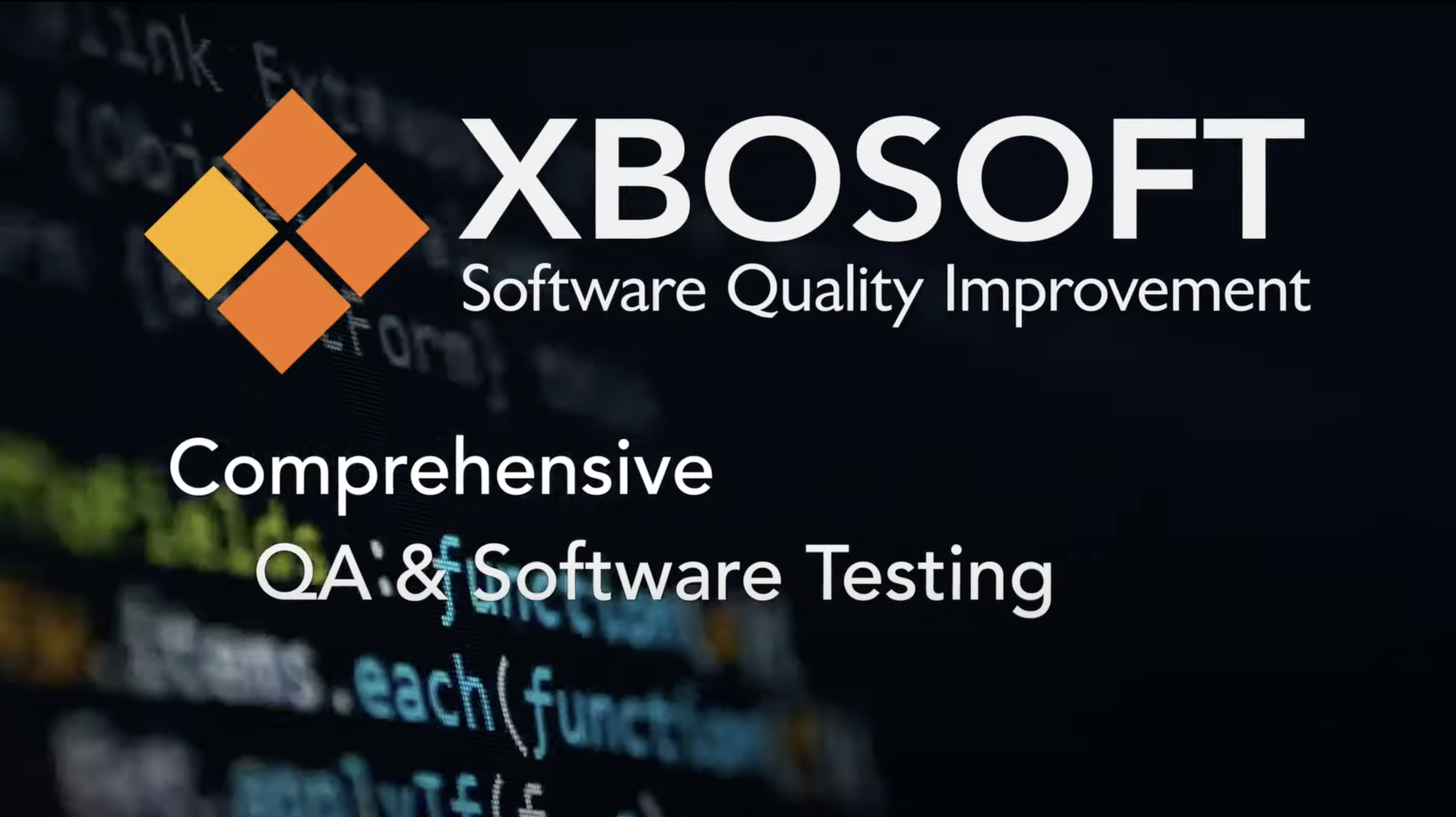 XBOSOFT Software Quality Improvement Comprehensive QA & Software Testing
